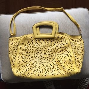 Bright Yellow Leather Melie Bianco Handbag Melie Bianco